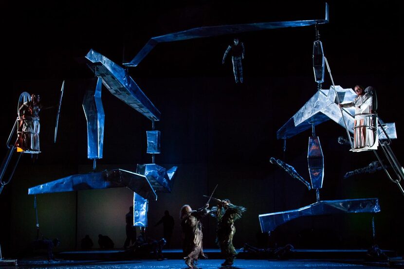 Houston Grand Opera’s  staging of  Die Walküre  leaves little to the imagination with its...