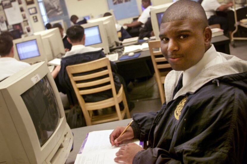 Students work at white-collar jobs one day a week while attending Cristo Rey schools.