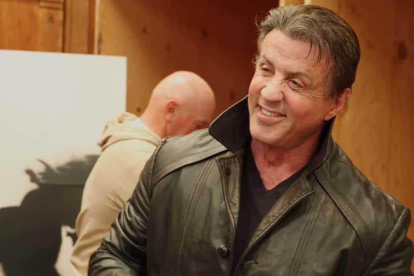 Sylvester Stallone can still fit into the leather jacket he wore in the first "Rocky" film....
