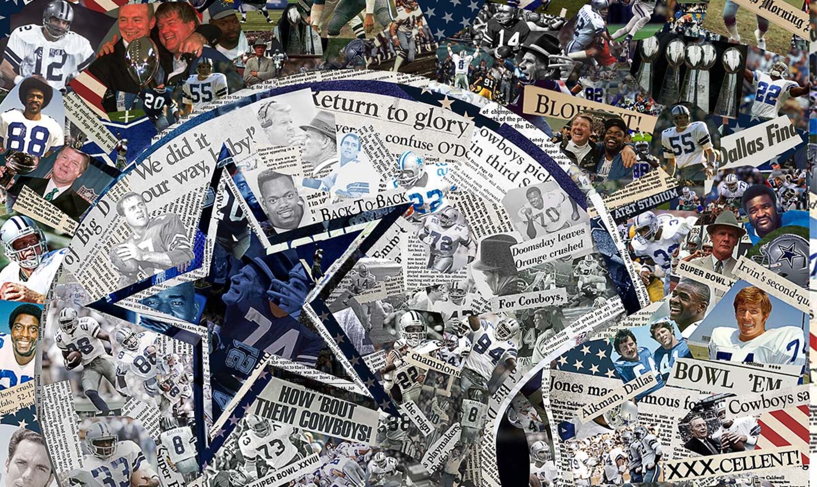 Dallas Cowboys Alphabet Photo Art 