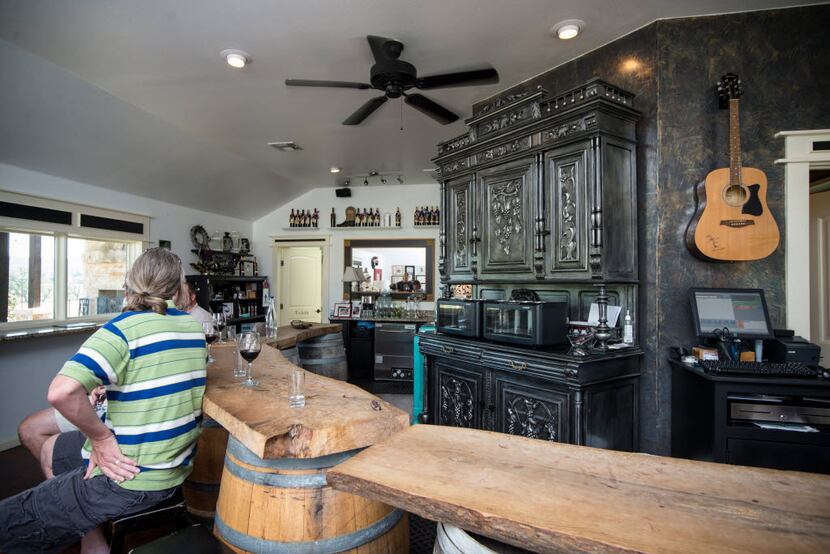 The tasting room at Bending Branch Winery in Comfort, Texas.