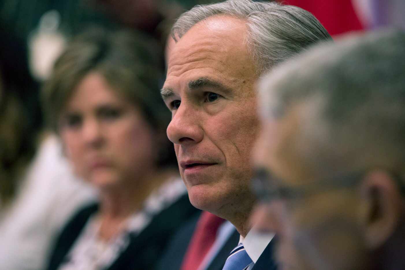 Gov. Greg Abbott hosted a roundtable discussion Tuesday about safety in Texas schools after...