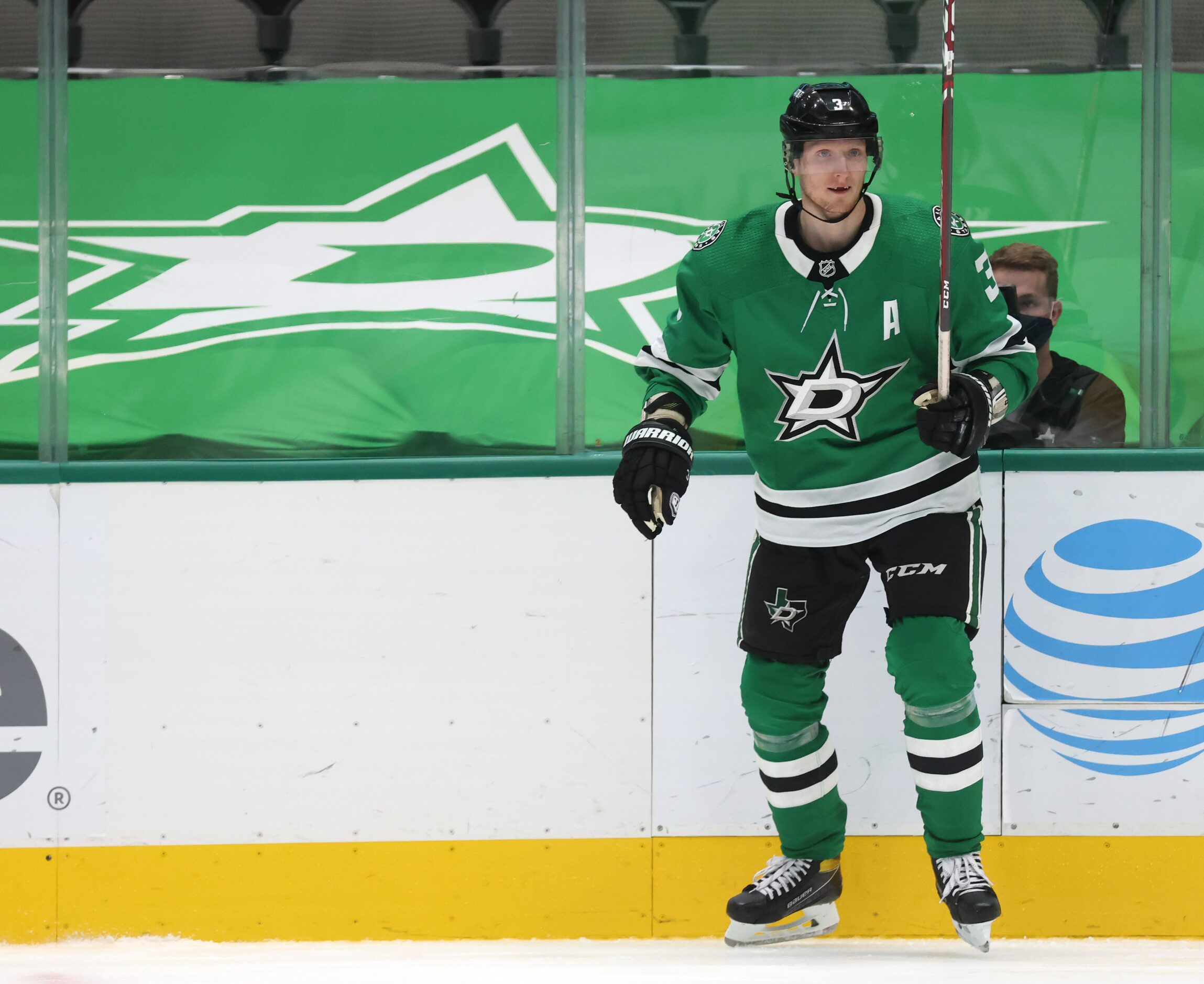 Dallas Stars defenseman John Klingberg (3) in a game against the Detroit Red Wings during...