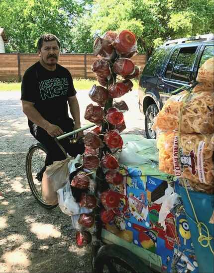 Longtime Oak Cliff paletero Jacinto Mireles, shown this summer, died after he was struck by...