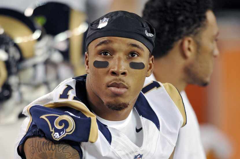 FILE - This Aug. 8, 2013, file photo shows St. Louis Rams wide receiver Stedman Bailey...