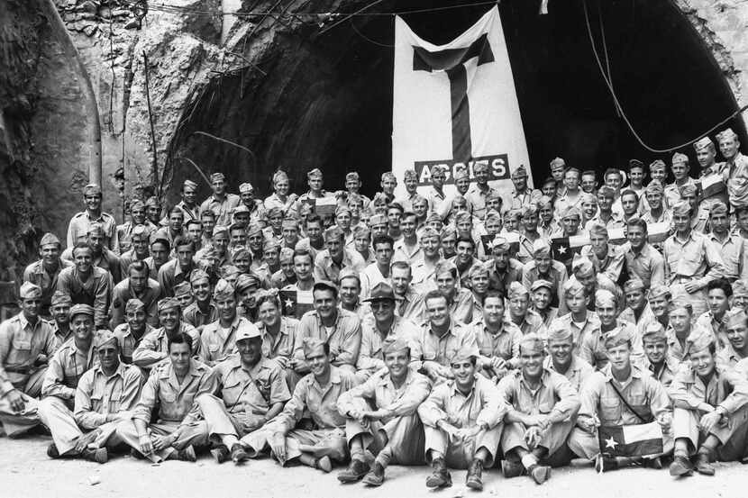 On April 21, 1946, a group of 128 Aggies honored the 24 that mustered four years before on...