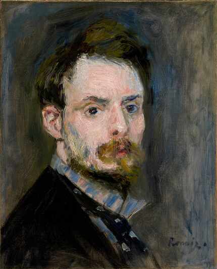 Pierre-Auguste Renoir painted this self-portrait around 1875.