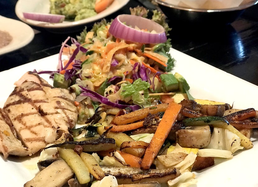 Manny's Uptown Tex-Mex has a few healthful options, like the Bob's plate. 