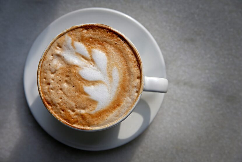 A cappuccino at Village Baking Co.