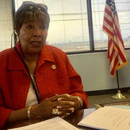 Rep. Eddie Bernice Johnson, D-Dallas, spoke May 29, Memorial Day, in her office about how...