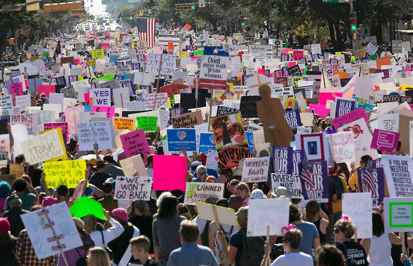 Thousands attended the Women's March on Austin, joining other movements across the country...