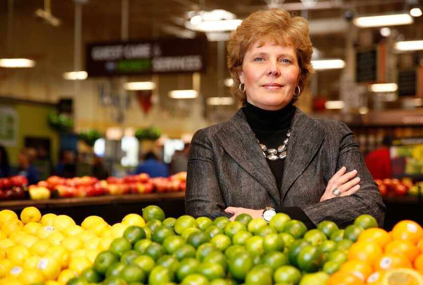  Dana Zurcher, Kroger Dallas division president, visited the new store in Prosper last week...