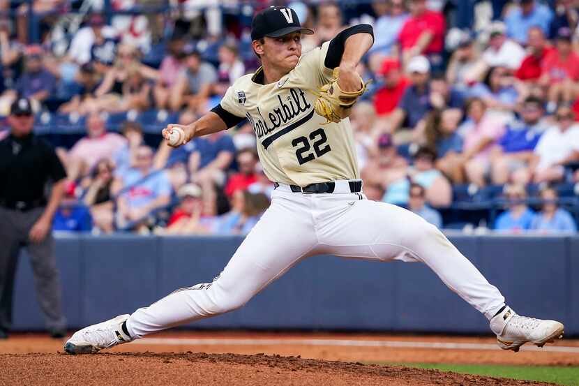 The Texas Rangers selected Vanderbilt pitcher Jack Leiter with the No. 2 pick of the 2021...