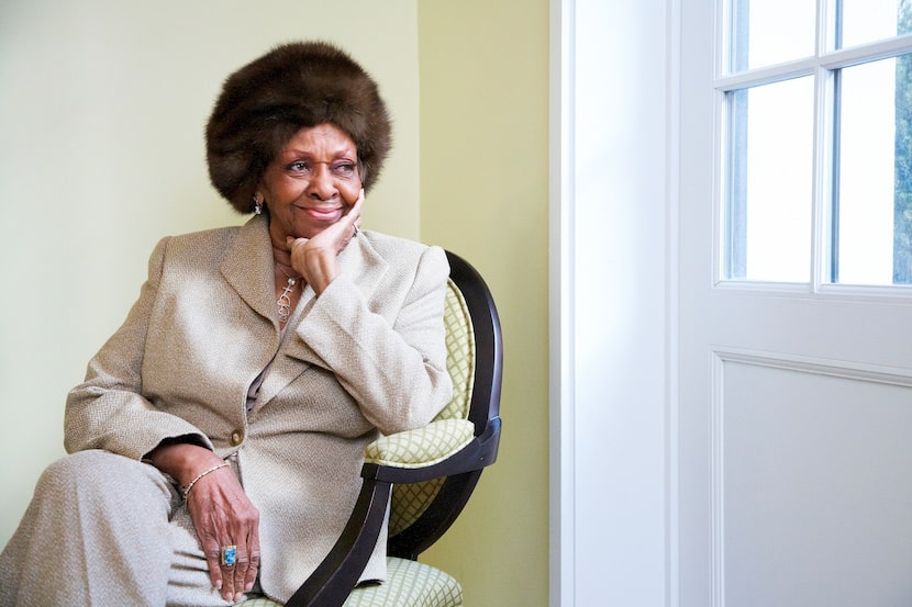 FILE - American gospel singer and author Cissy Houston poses for a portrait in New York on...