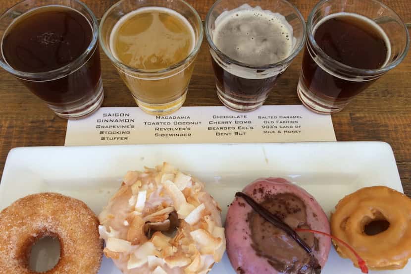 The March 29 doughnut flight at Luck in Trinity Groves included beers from these North Texas...