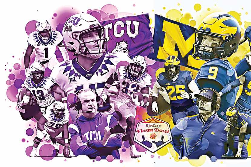 TCU and Michigan will face off in the Fiesta Bowl on Dec. 31.