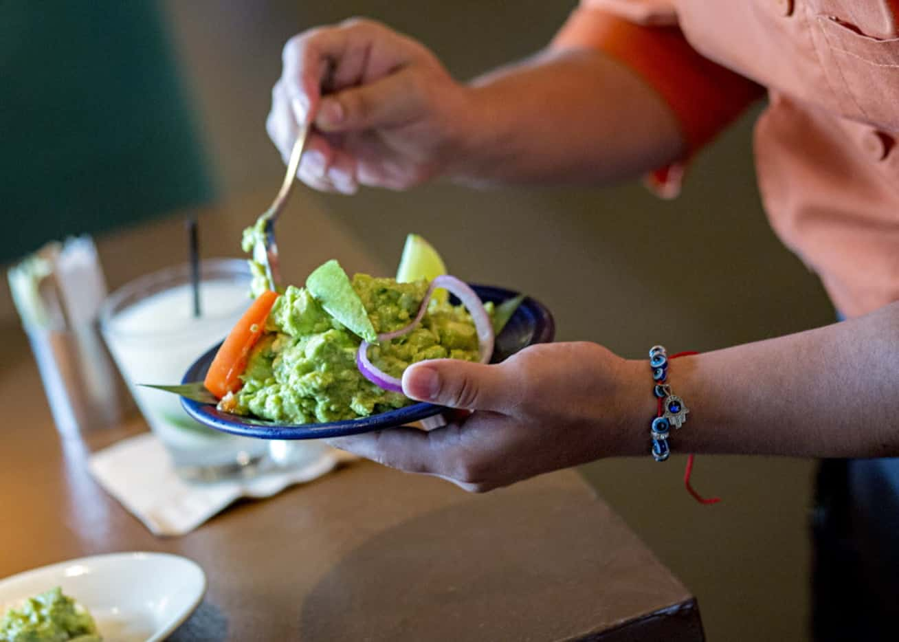 Fresh guacamole from Mr. Mesero in Dallas. 