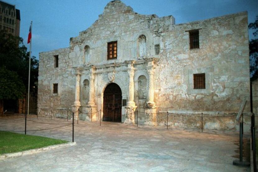 The Alamo has lost about two inches under the base of one of its front columns in the last...