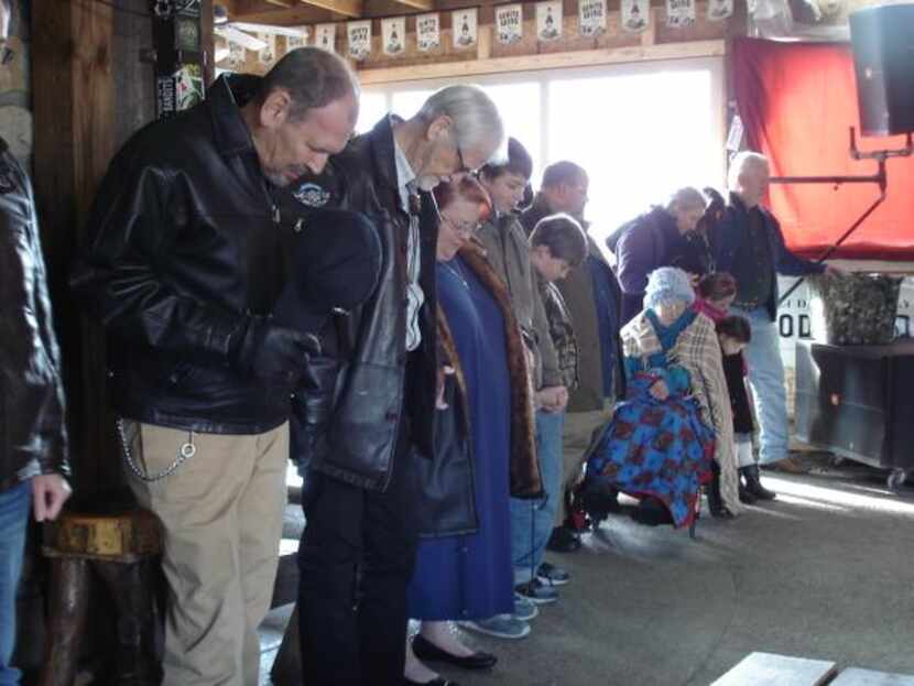 
A few dozen church members gathered on a recent cold Sunday morning to pray with one...