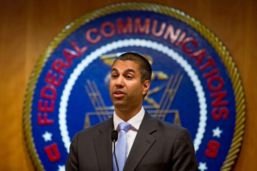 Ajit Pai, chairman of the Federal Communications Commission, at the federal agency's...