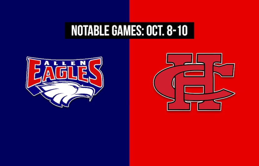 Notable games for the week of Oct. 8-10 of the 2020 season: Allen vs. Cedar Hill.