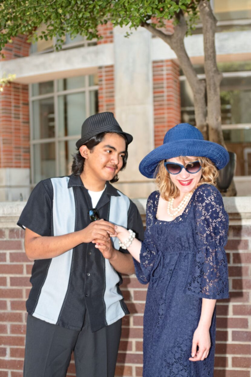 Matthew Ybarra as Claudio and Mary Ehrlicher as Hero star in the Junior Players' production...