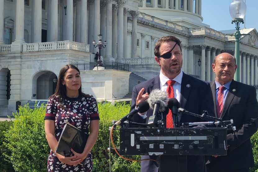 Rep. Dan Crenshaw, R-Humble, discusses the use of psilocybin and other mood-altering drugs...