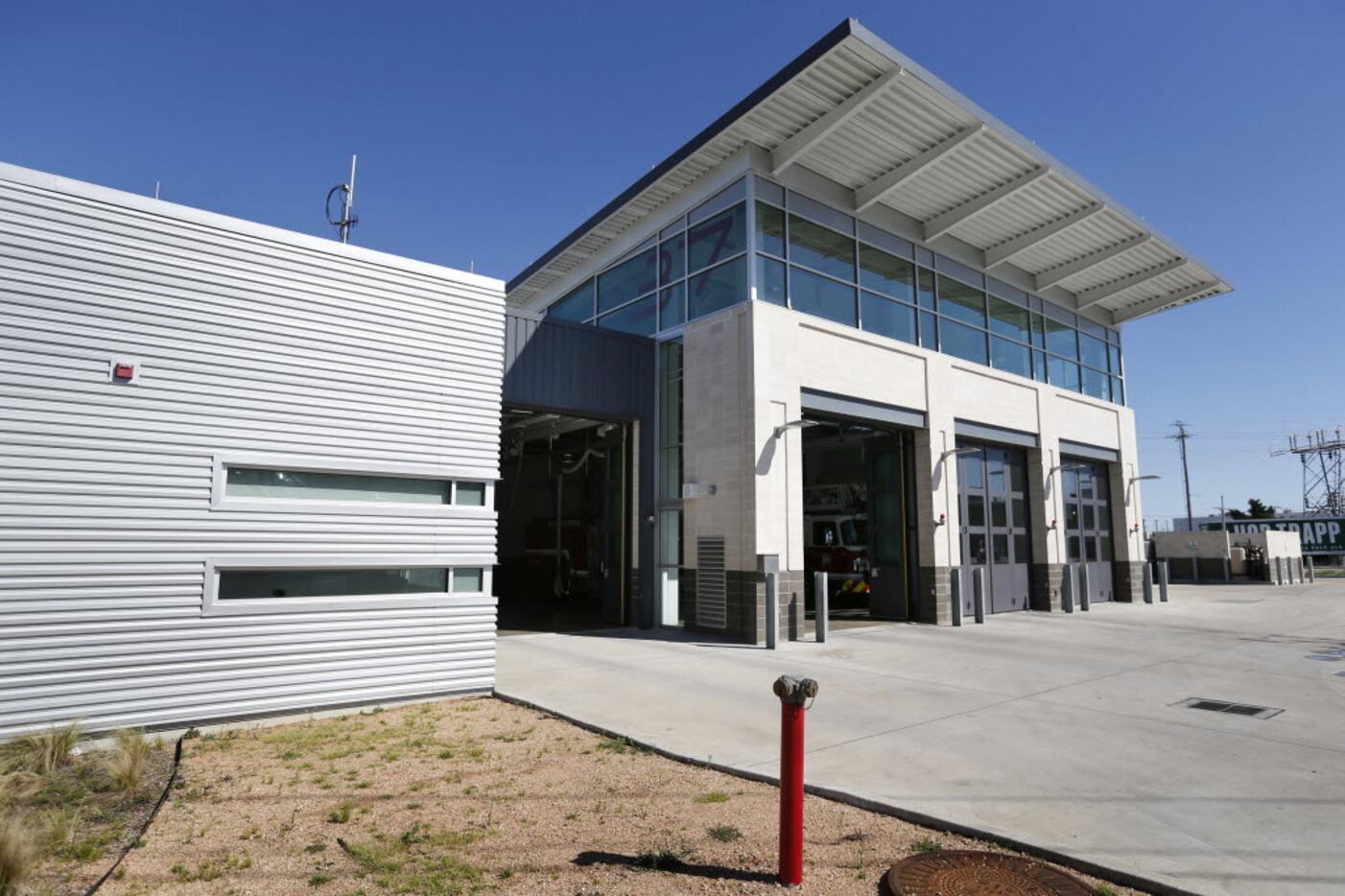The exterior of Dallas Fire-Rescue Department fire station 37 at 6780 Greenville Avenue in...