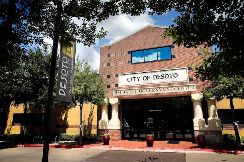 The City of DeSoto's Jim Baugh Government Center is pictured in DeSoto Town Center in DeSoto.