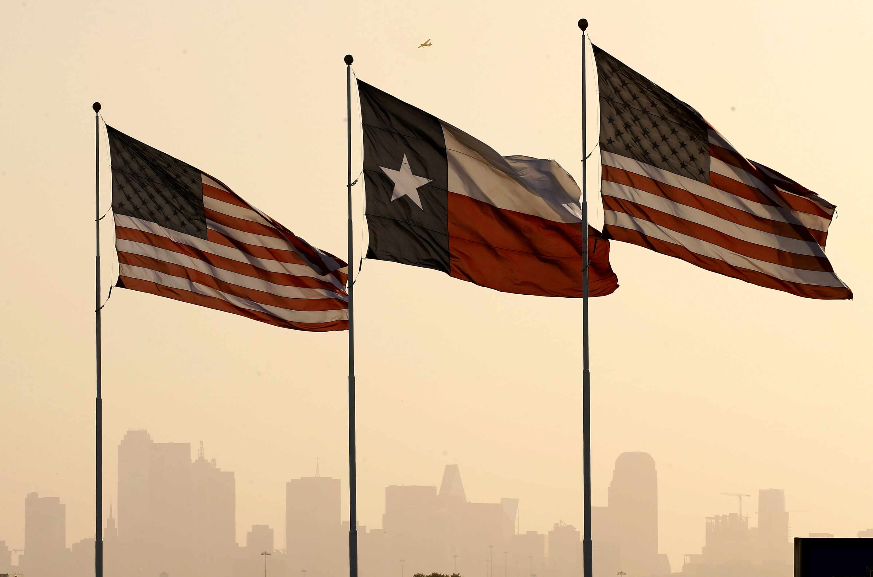 Stiff south winds blow Saharan dust into North Texas and downtown Dallas as Texas and U.S....