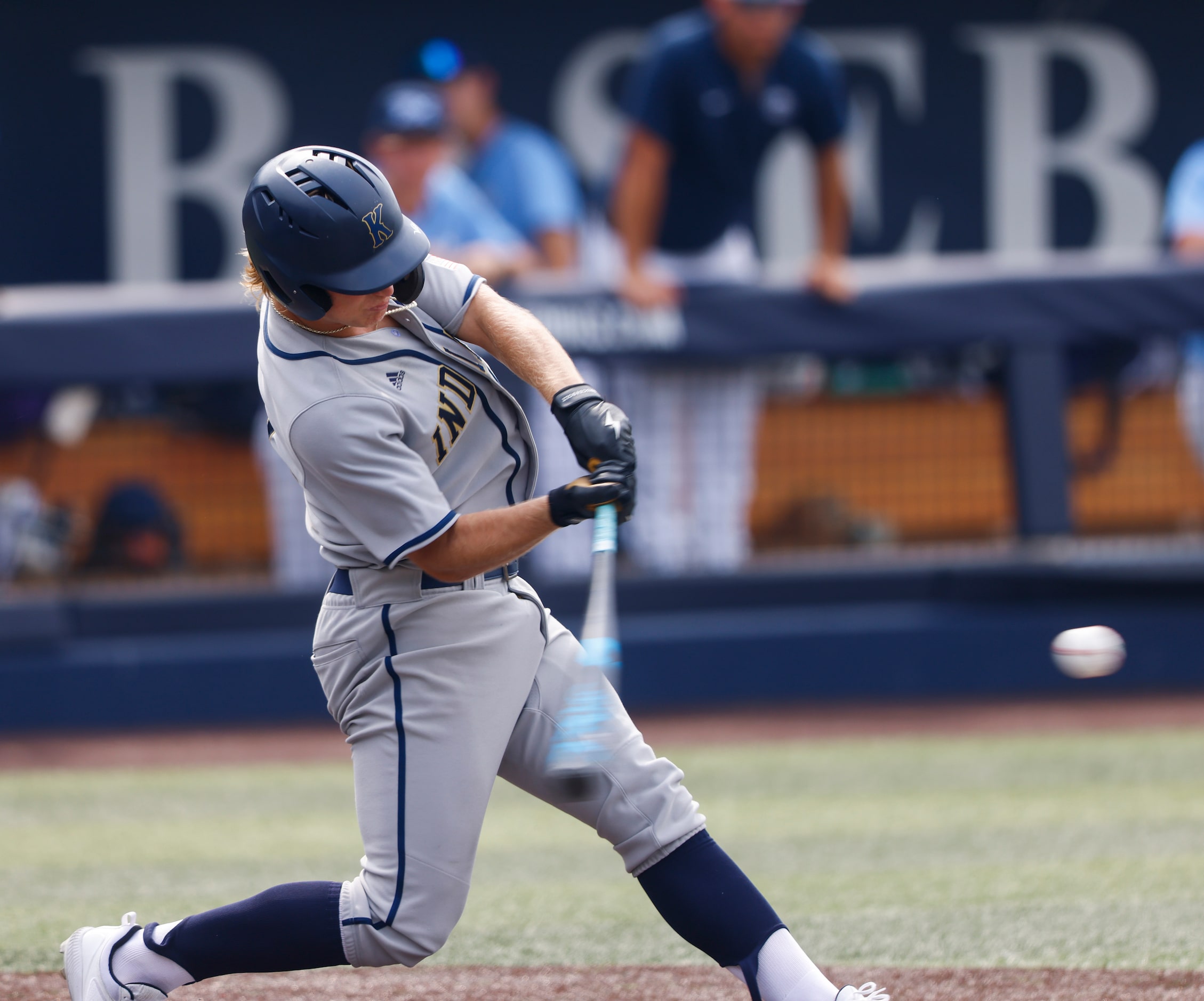 Keller’s Drew Roberts (10) hits the ball during Game 3 of a best-of-3 Class 6A Region I...