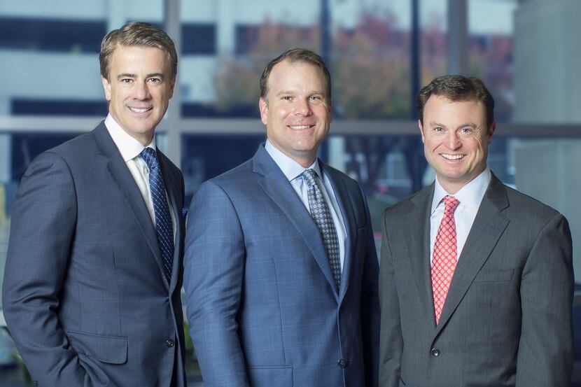 Scott Wilson, Jeff Staubach and Marc Goldman are partners in the new Staubach Capital.
