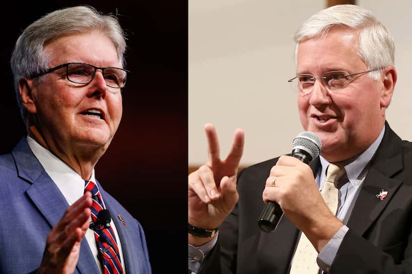 In nearly every financial metric, two-term Republican Lt. Gov. Dan Patrick (left) continues...