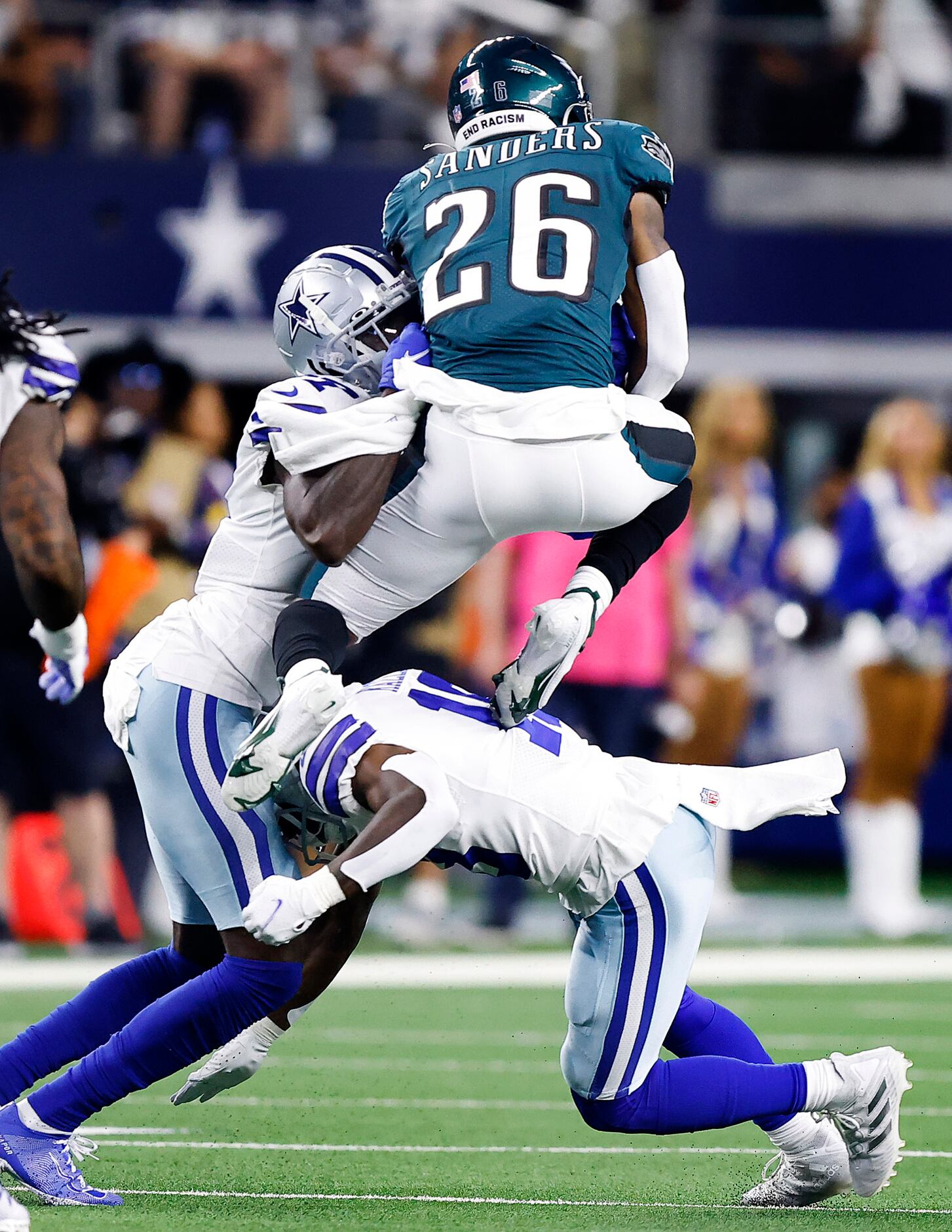 Arlington, United States. 24th Dec, 2022. Dallas Cowboys CeeDee Lamb makes  a 36-yard touchdown catch against the Philadelphia Eagles during their NFL  game at AT&T Stadium in Arlington, Texas on Saturday, December