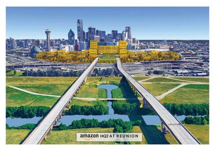 A 50-acre site in downtown Dallas for Amazon HQ2 that would incorporate plans for a...