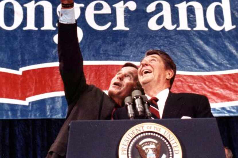 
President Ronald Reagan and Vice President George Bush were the big attractions when Dallas...