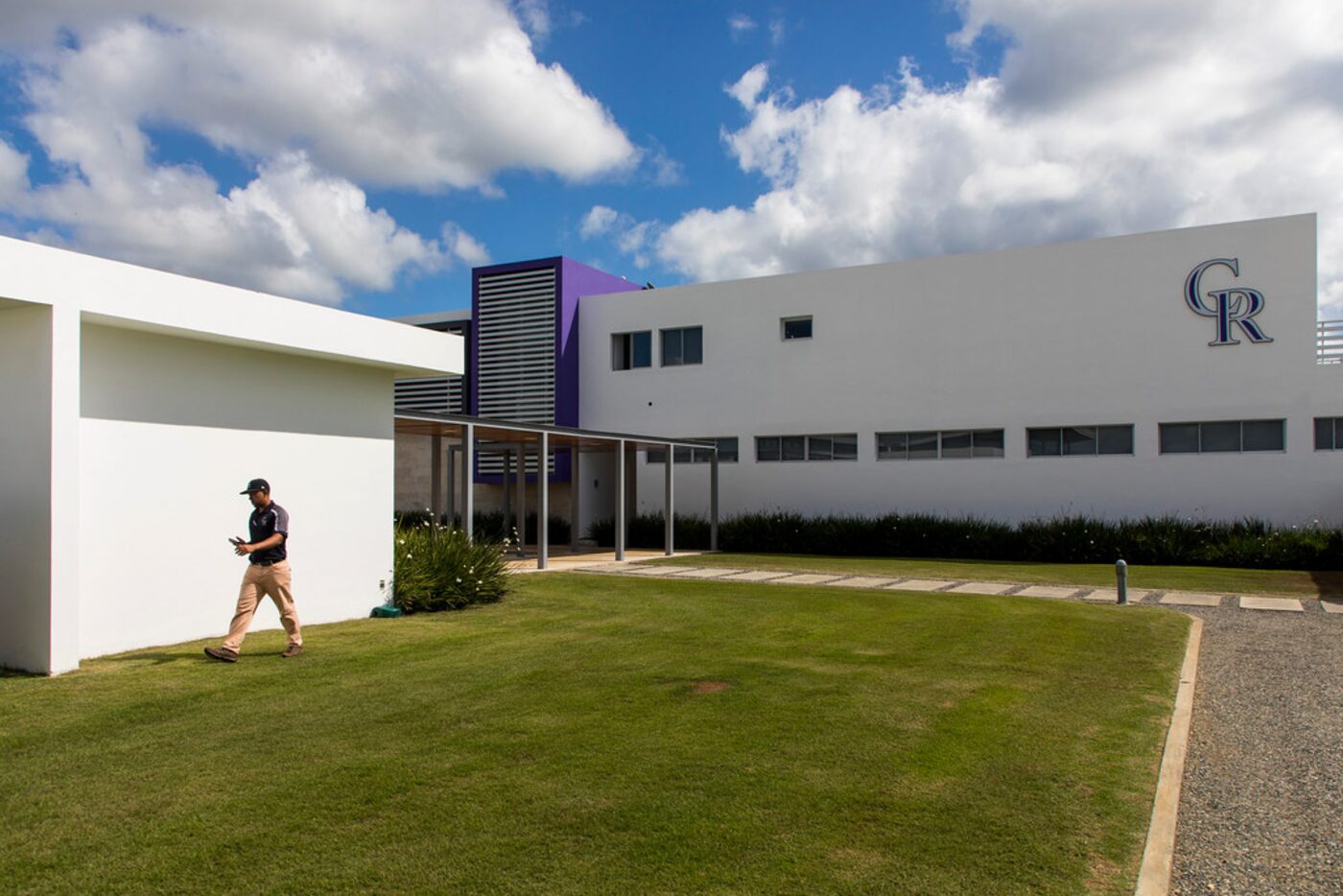 The Colorado Rockies Dominican Republic baseball academy complex, which serves as a model...