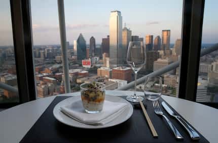 Dinner, with a view: That's what you got at Five Sixty by Wolfgang Puck, the...