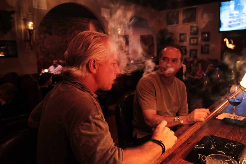 There's an air of nostalgia in the Cigar room at Javier's Gourmet Mexicano.