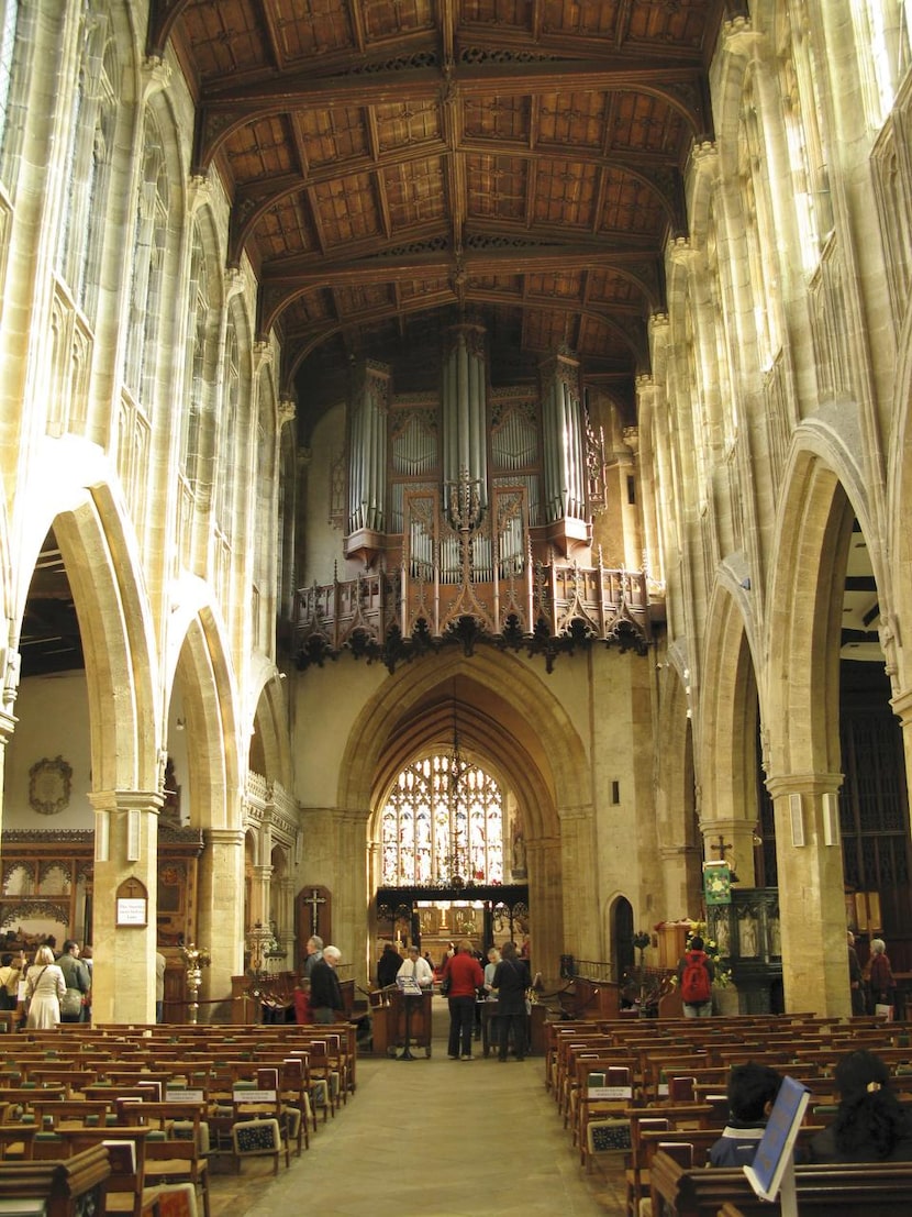 William Shakespeare  is buried in Holy Trinity Church in Stratford-upon-Avon, England.