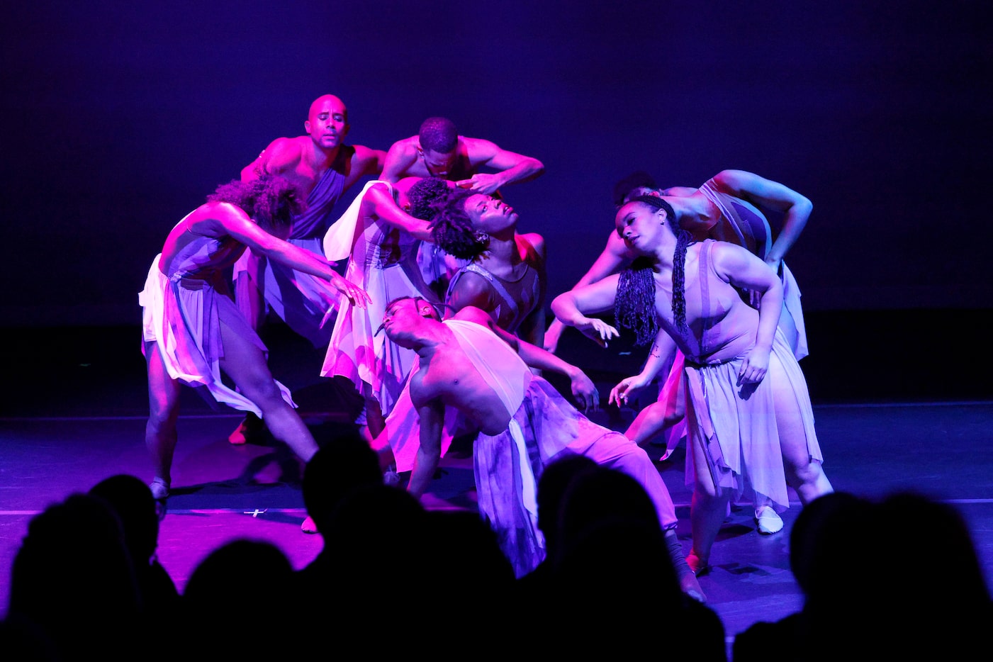 Former Dallas Black Dance Theatre dancers perform “ When the Wind Blows,” choreographed by...