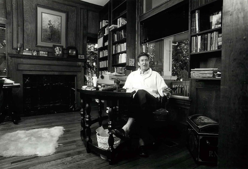 Adrian Hall in 197 at his home office in Dallas. 