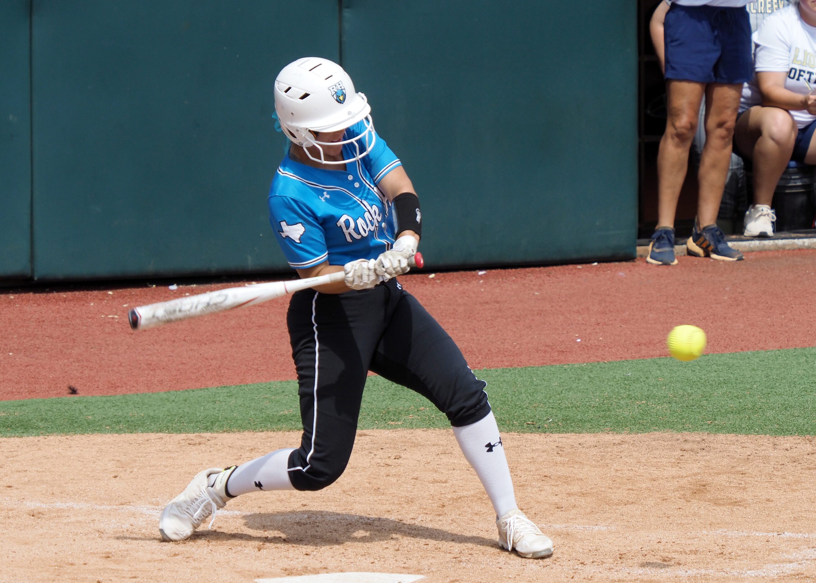 Prosper Rock Hill batter Katerina Luna swings against Montgomery Lake Creek in the Class 5A...