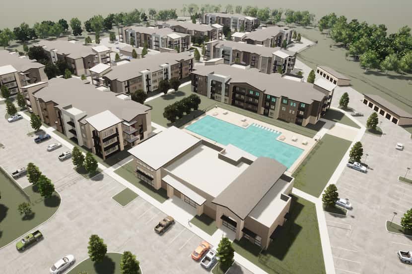The Eastwood Village apartments in Melissa will include 10 buildings and a community center...