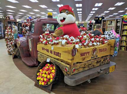 It can be hard to explain Buc-ee's to out-of-towners, but a photo like this helps. Buc-ee's...