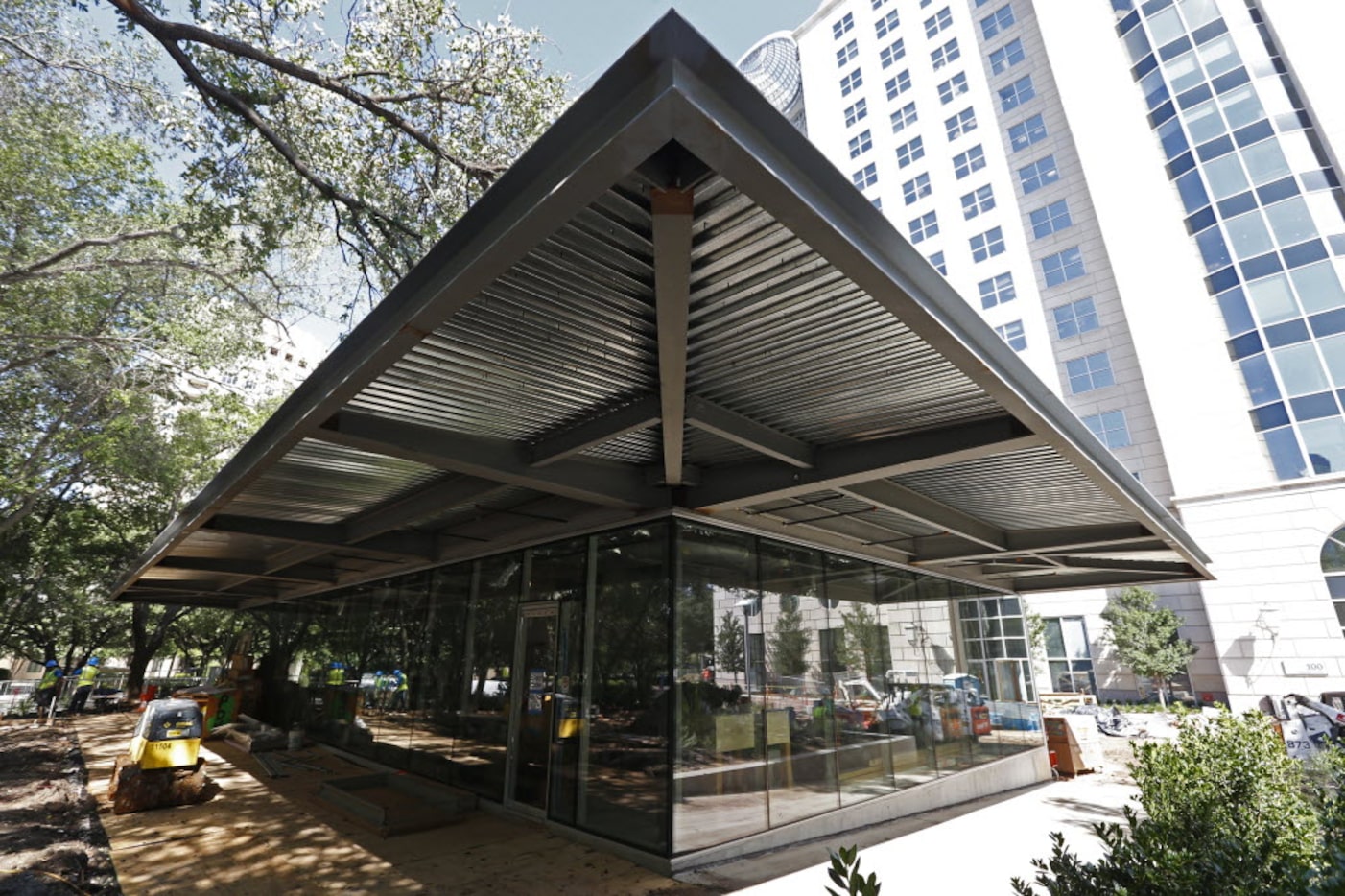 Shake Shack under construction at The Crescent  in Dallas, TX June 28, 2016.