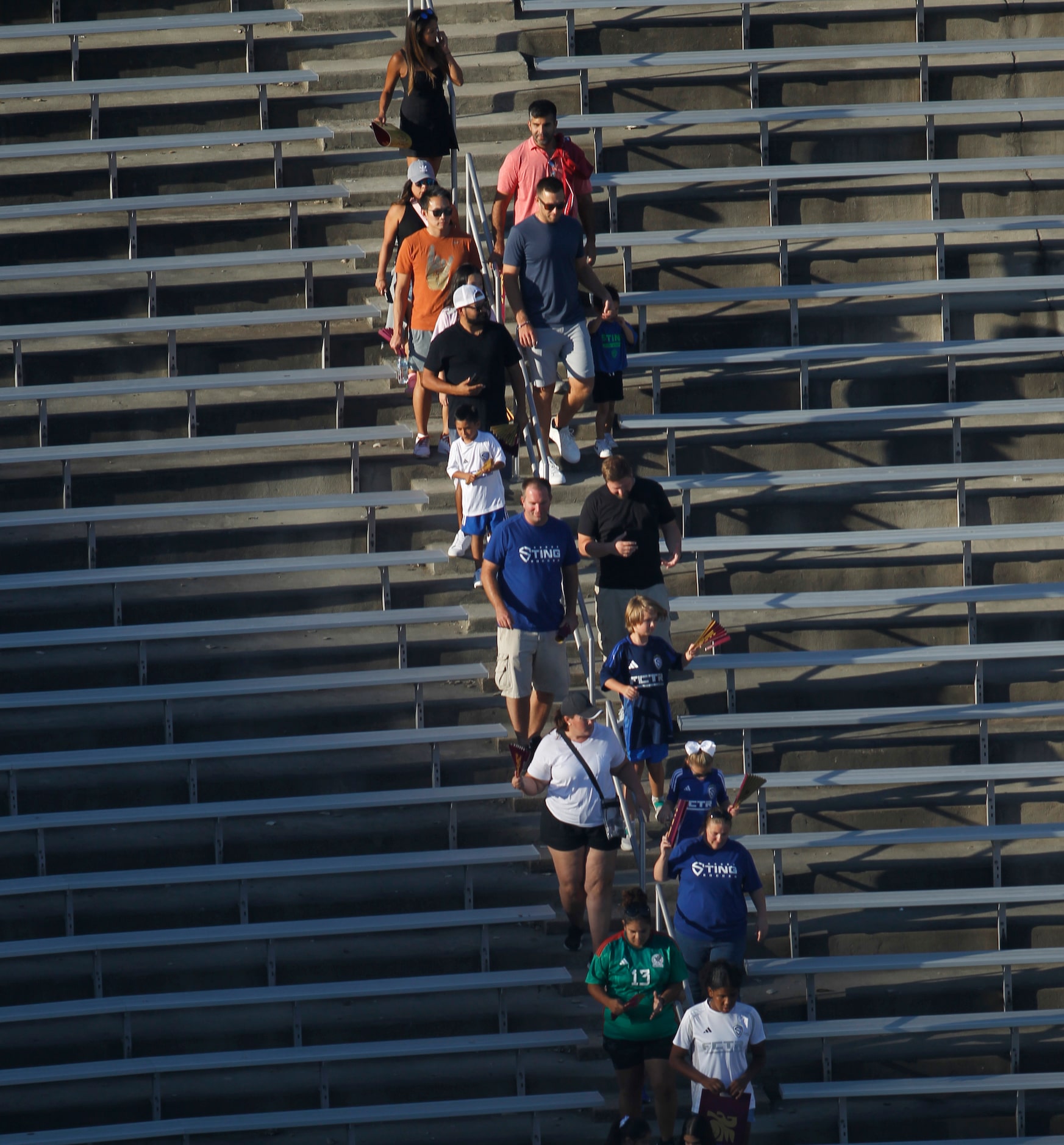 Dallas Trinity FC fans file into the stadium  before Dallas Trinity FC hosted DC Power FC in...