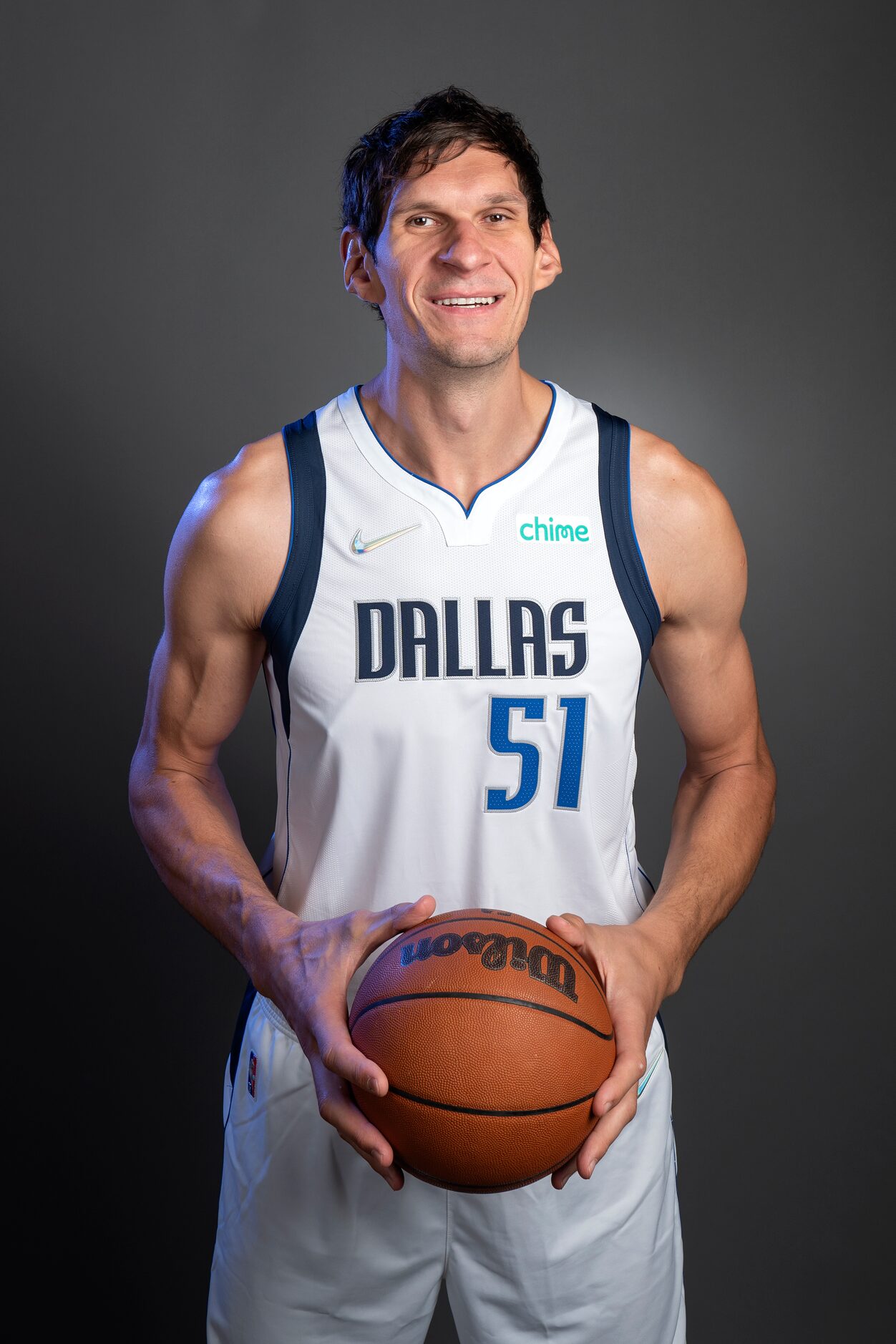 Dallas Mavericks center Boban Marjanović (51) poses for a portrait during the Dallas...