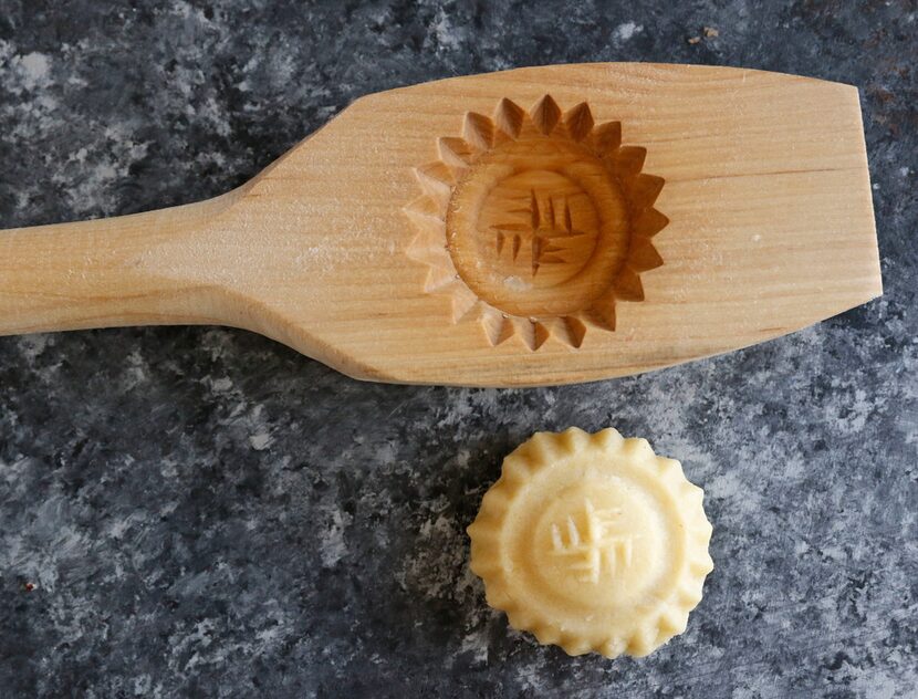 Ma'amoul is a traditional Lebanese Easter cookie. This one is stuffed with almond filling. 