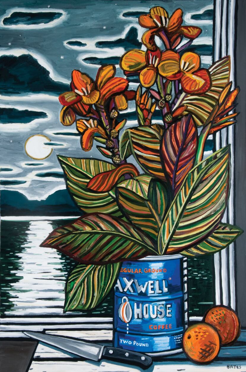 Cannas, by David Bates, is part of his 2018 show at the Tyler Museum of Art.
David Bates (b....